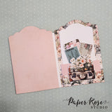 Card Folio #1  - 4x6" Scalloped Card Bases with Tags & Pockets - 6 pieces 34614