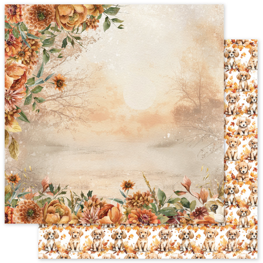 Autumn Florals Basics D 12x12 Paper (12pc Bulk Pack) 35463