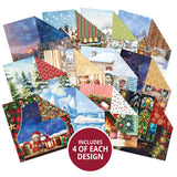 Brilliant Backgrounds - Christmas Time Is Here 8" x 8" Paper Pad