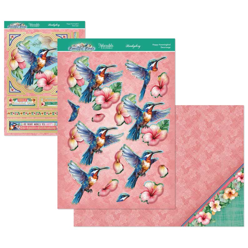 Beautiful Birds Deco-Large Set - Humming Bird