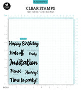 BL Clear Stamp Hooray! Essentials 132x94x3mm 7 PC nr.414
