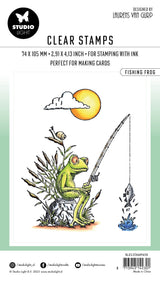BL Clear Stamp Fishing Frog By Laurens 79x65x3mm 1 PC nr.458