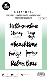 BL Clear Stamp Lazy Days By Laurens 131x90x3mm 7 PC nr.462
