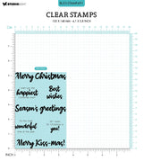 BL Clear Stamp Best Wishes By Laurens 131x90x3mm 7 PC nr.491
