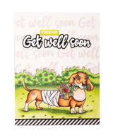 BL Clear Stamp Flower Dog By Laurens 89x64x3mm 1 PC nr.567