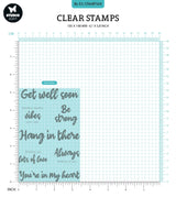 BL Clear Stamp Be Strong By Laurens 130x91x3mm 7 PC nr.569