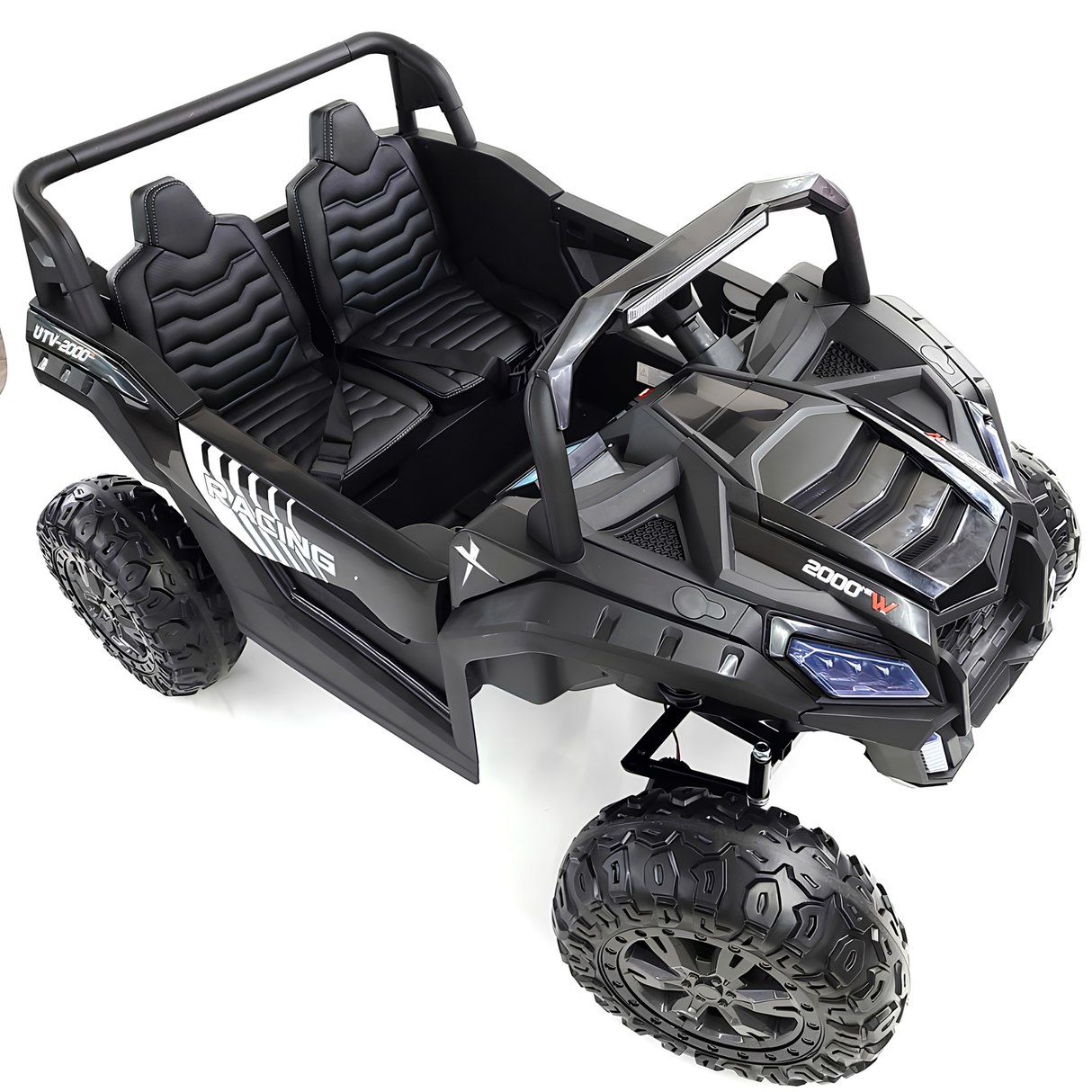 24V Ultra Treck XXL 4x4 2-Seater Ride-On UTV Buggy W/ Rubber Wheels, Music Player & RC