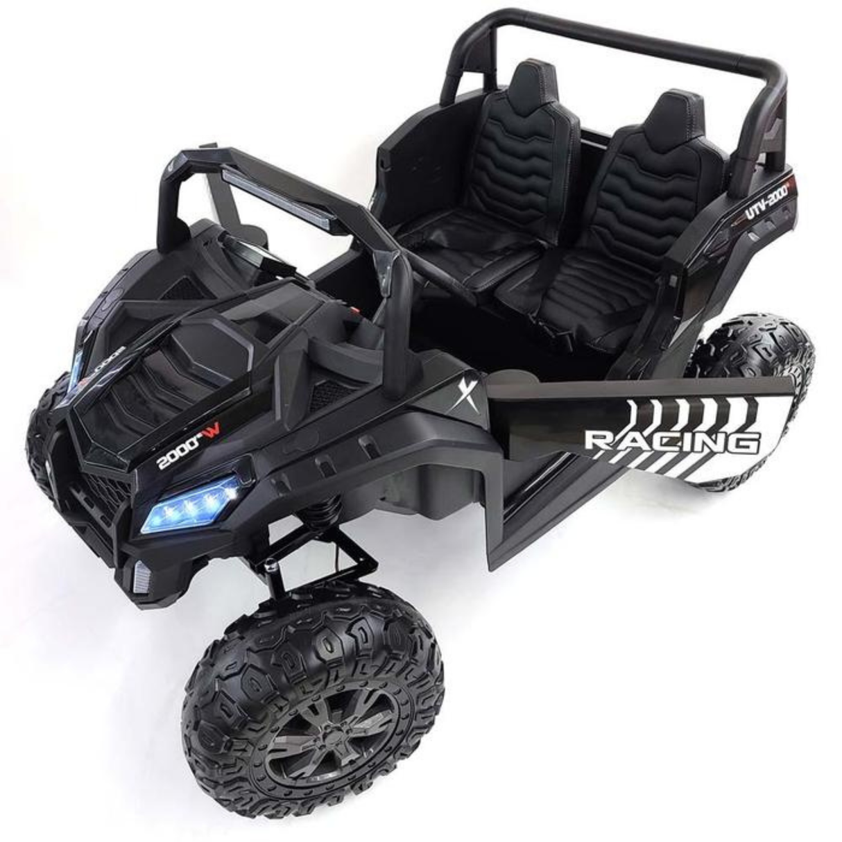 24V Ultra Treck XXL 4x4 2-Seater Ride-On UTV Buggy W/ Rubber Wheels, Music Player & RC