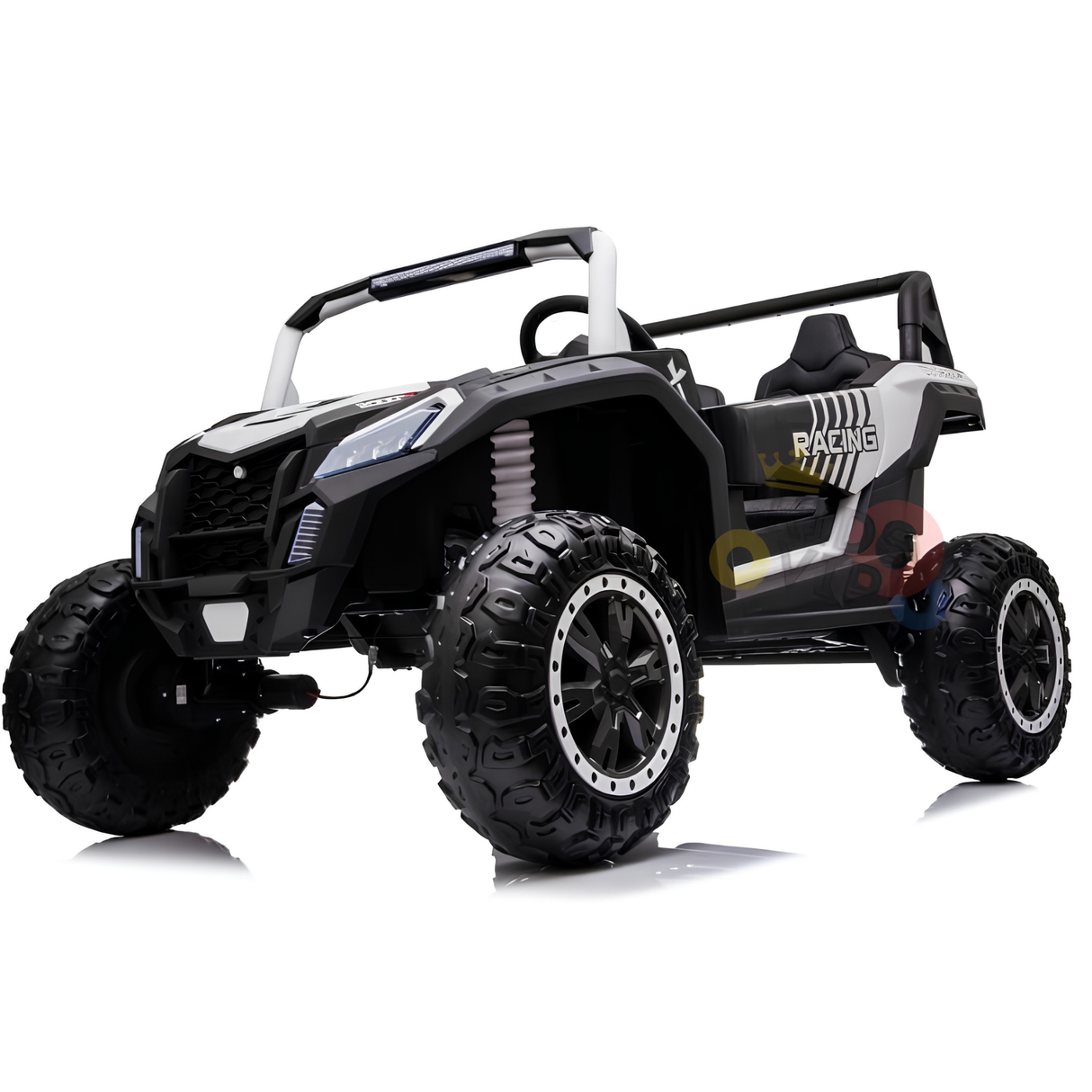 24V Ultra Treck XXL 4x4 2-Seater Ride-On UTV Buggy W/ Rubber Wheels, Music Player & RC