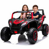 24V Ultra Treck XXL 4x4 2-Seater Ride-On UTV Buggy W/ Rubber Wheels, Music Player & RC