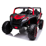 24V Ultra Treck XXL 4x4 2-Seater Ride-On UTV Buggy W/ Rubber Wheels, Music Player & RC