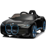 12V BMW I4 4x4 1-Seater Ride-On Car W/ Rubber Wheels, Music Player & RC