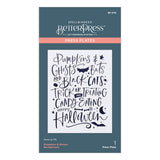 Pumpkins & Ghosts Background Press Plates from the Betterpress Halloween Collection