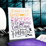 Pumpkins & Ghosts Background Press Plates from the Betterpress Halloween Collection