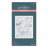 Cosmos Backdrop BetterPress and Stencil Bundle from the Pressed Posies Collection