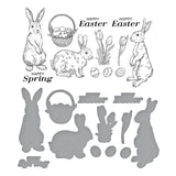 Spring Bunnies Press Plate & Die Set from the Spring Sampler Collection by Simon Hurley