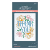 Thank You Blooms Registration Press Plates from the BetterPress Place & Press Registration Collection