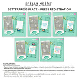 Blooming Garden Press Plates from the BetterPress Place & Press Registration Collection
