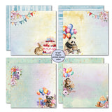 3Quarter Designs Birthday Wishes 12x12 Design Paper & Diecuts Set
