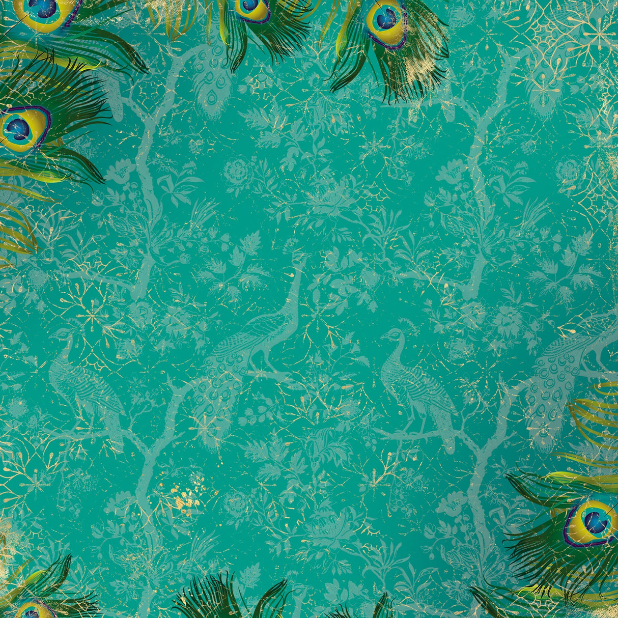 Graceful Plumes Paper Pad 6”x6”