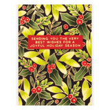 Glimmer Holly Background Hot Foil Plate from the De-Light-Ful Christmas Collection by Yana Smakula