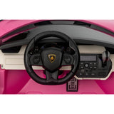 24V Lamborghini Sian 4x4 2-Seater Ride-On Car W/ Rubber Wheels, Music Player, Butterfly Doors & RC