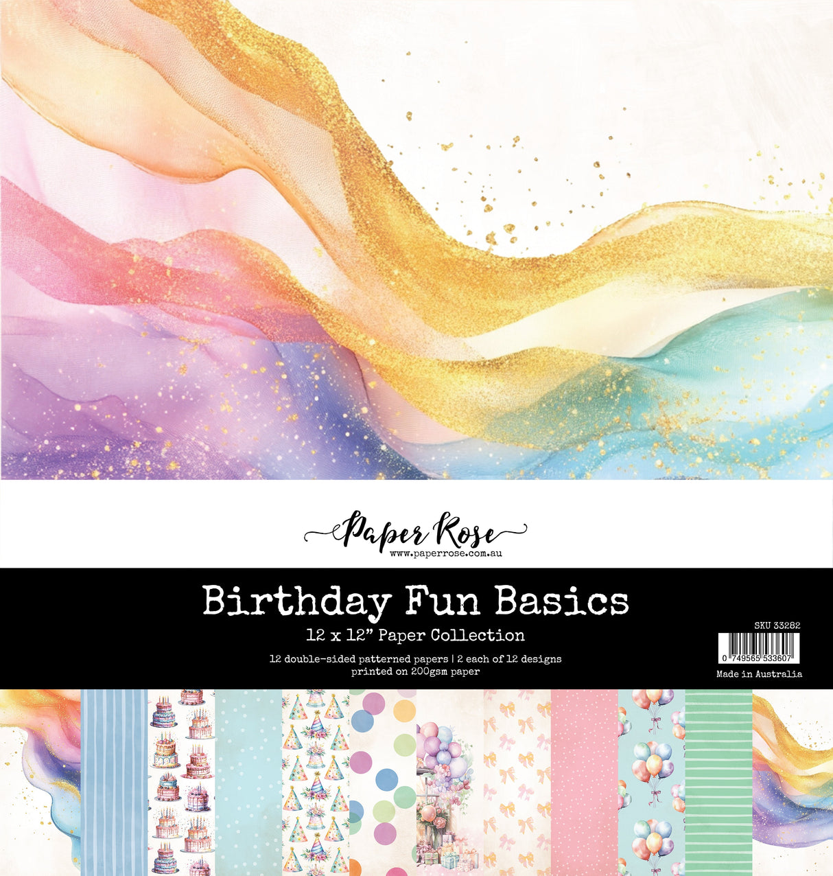 Birthday Fun Basics 12x12 Paper Collection 33282