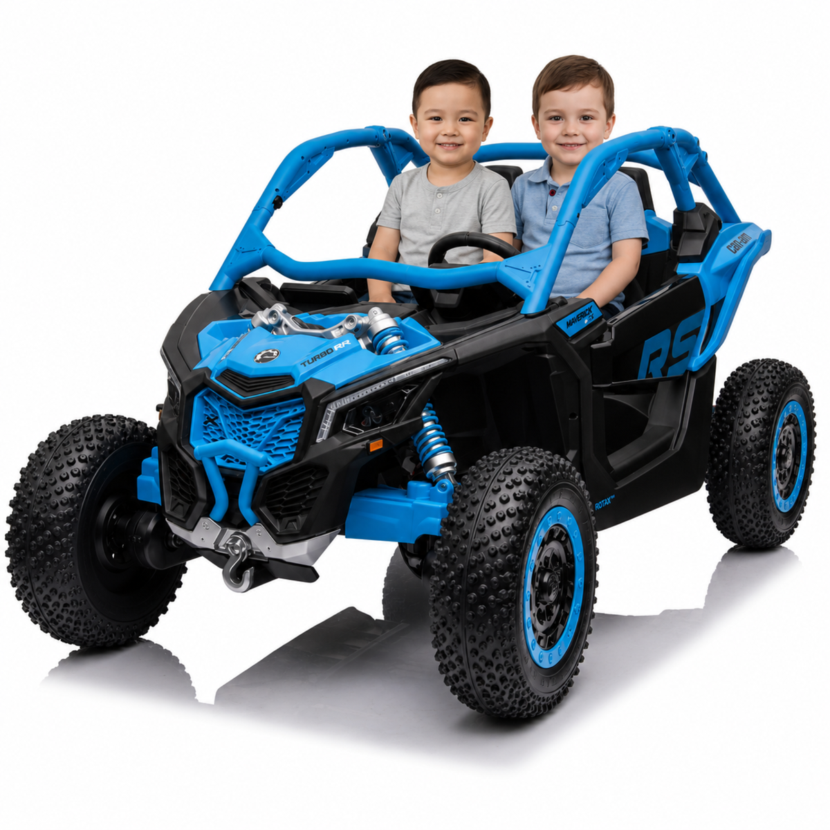 2X24V Can-Am Maverick RS PRO Edition 4X4 2-Seater Ride-On UTV W/ Air Filled Rubber Tires, Music Player & RC