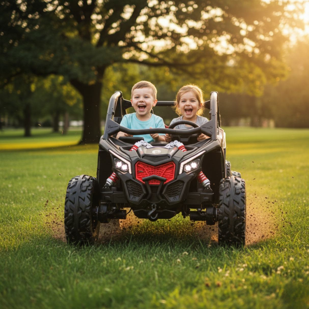 2x24V Can-Am Maverick Pro Edition 4x4 2-Seater Ride-On UTV W/ Air-Filled Rubber Tires, Double Battery Pack, Music Player & RC