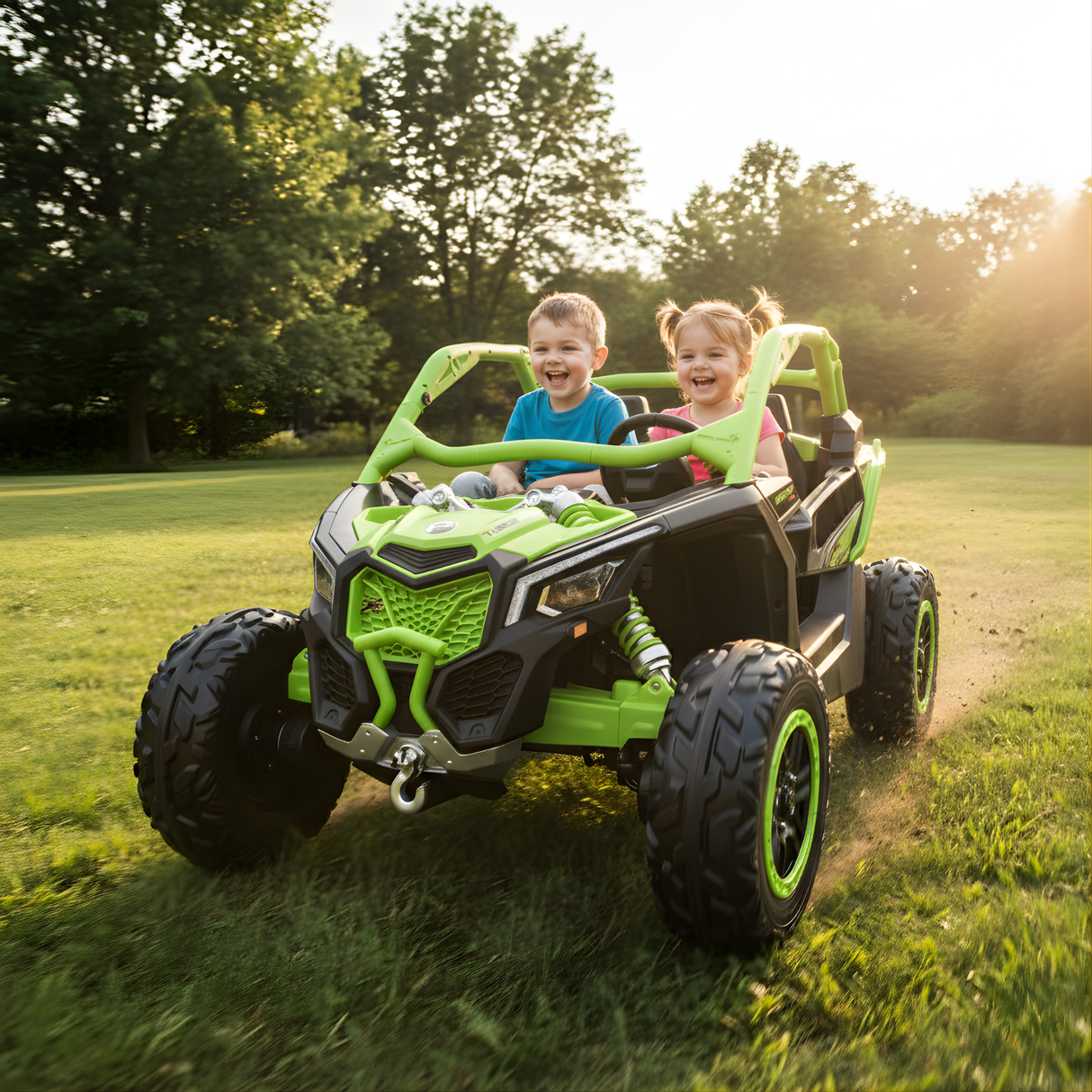 2x24V Can-Am Maverick Pro Edition 4x4 2-Seater Ride-On UTV W/ Air-Filled Rubber Tires, Double Battery Pack, Music Player & RC