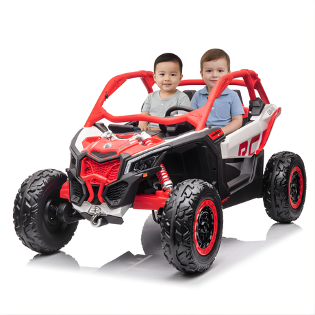 2X24V Can-Am Maverick RS Performance Edition 4X4 2-Seater Ride-On UTV W/ Rubber Wheels, Double Battery Pack, Music Player & RC