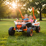 2x24V Can-Am Maverick Pro Edition 4x4 2-Seater Ride-On UTV W/ Air-Filled Rubber Tires, Double Battery Pack, Music Player & RC