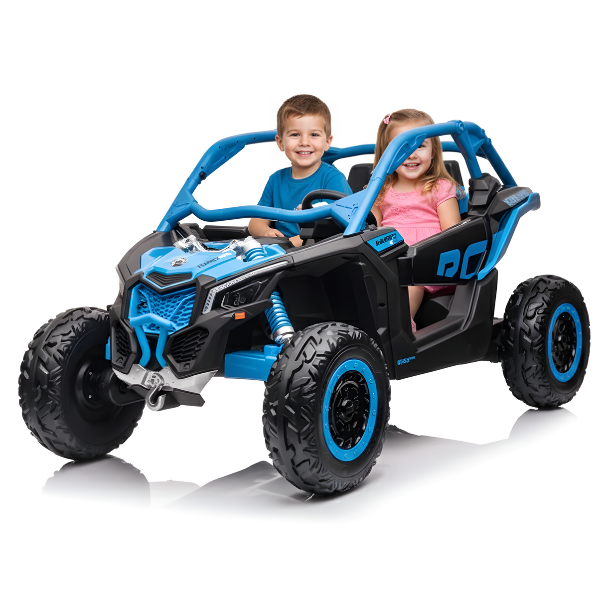2x24V Can-Am Maverick RS Performance Edition 4x4 2-Seater Ride-On UTV W/ Rubber Wheels, Double Battery Pack, Music Player & RC