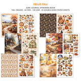 Hello Fall Junk Journal Ephemera Book A4 32/Pkg