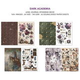 Dark Academia Junk Journal Ephemera Book A4 32/Pkg