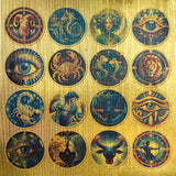 Deluxe Celestial Paper Gold  6"x6" 5/Pkg