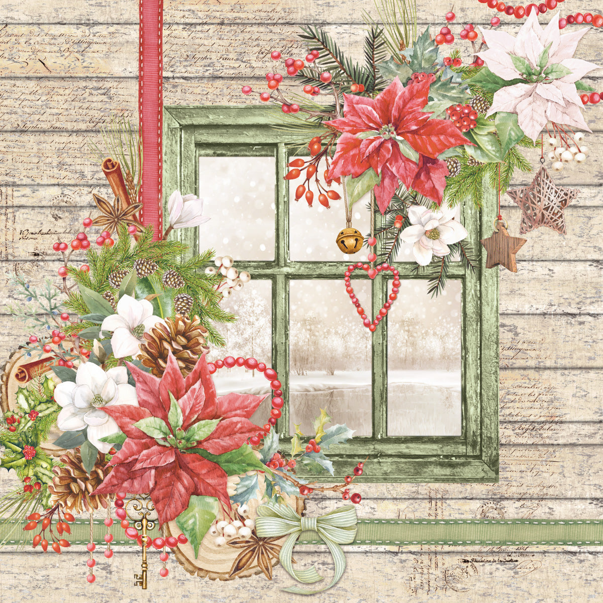 Christmas Vibes Pad 8x8 12/Pkg