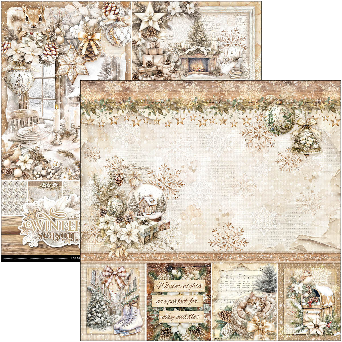 Winter Season Pad 8"x8" 12/Pkg