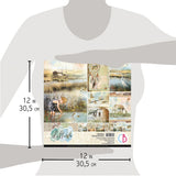 Ciao Bella Delta Paper Pad 12"x12" 12/Pkg