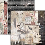 Ciao Bella Cygne Noir Paper Pad 12x12 12/Pkg