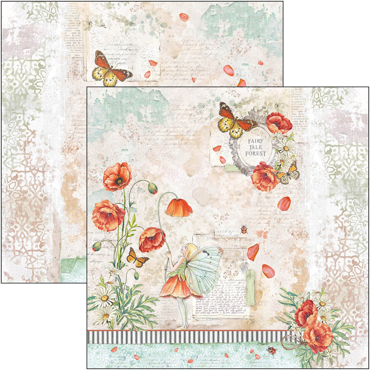 Ciao Bella Enchanted Land Paper Pad 12"x12" 12/Pkg