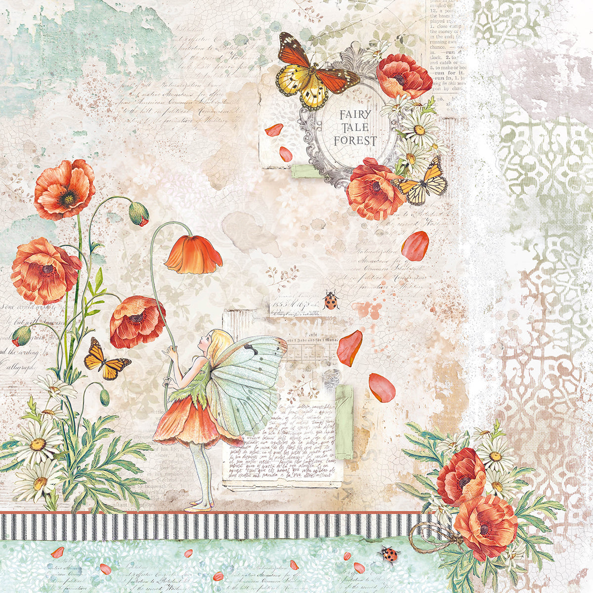 Ciao Bella Enchanted Land Paper Pad 12"x12" 12/Pkg