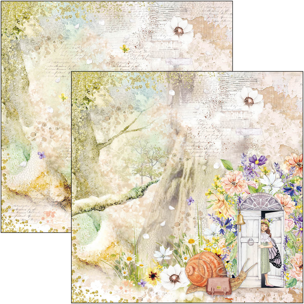 Ciao Bella Enchanted Land Paper Pad 12"x12" 12/Pkg