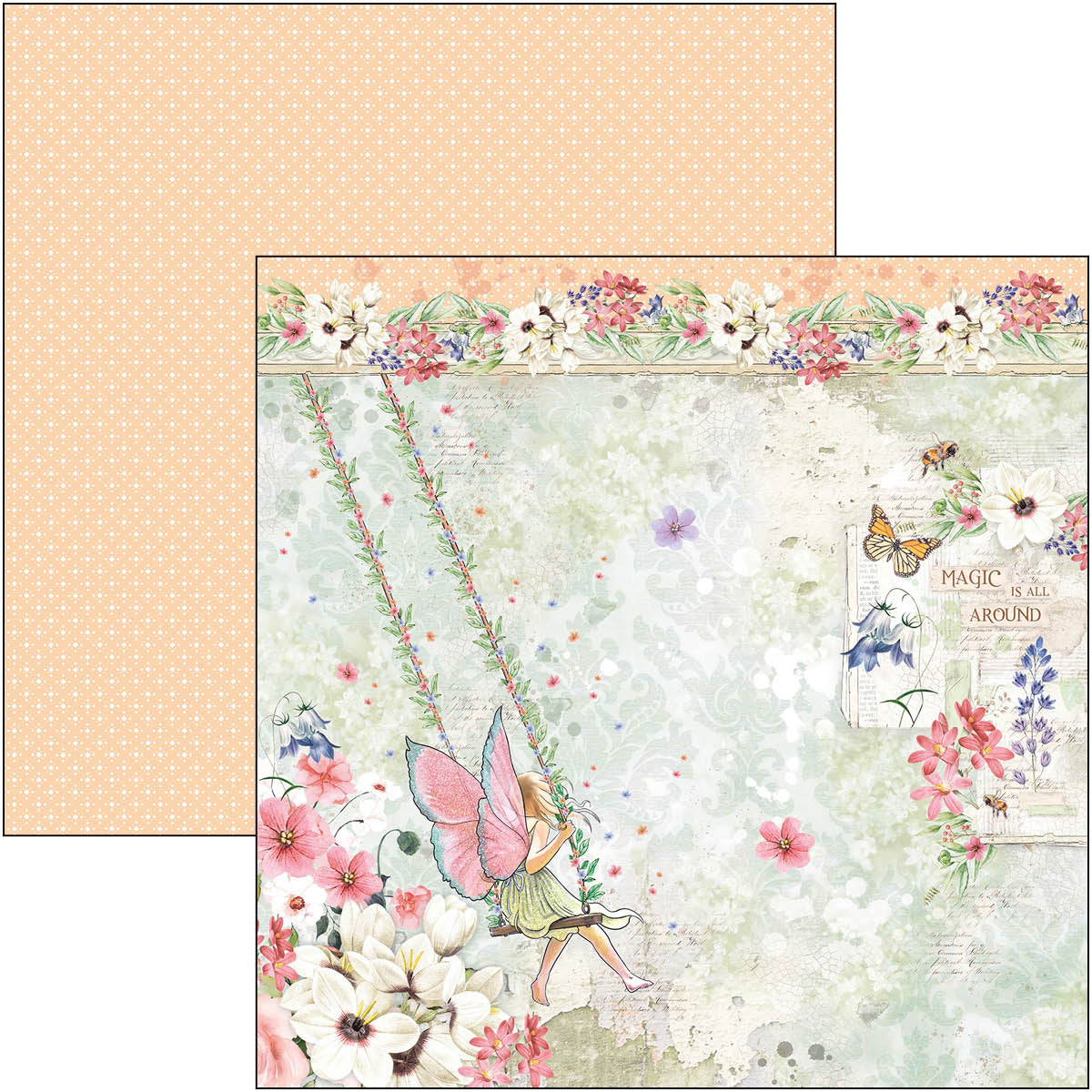 Ciao Bella Enchanted Land Paper Pad 12"x12" 12/Pkg