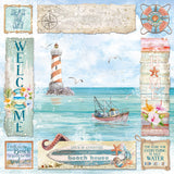 Ciao Bella Summer Breeze Paper Pad 12"x12" 12/Pkg