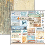 Ciao Bella Summer Breeze Paper Pad 12"x12" 12/Pkg