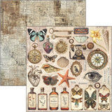 Cabinet Of Curiosities Paper Pad 12"x12" 12/Pkg