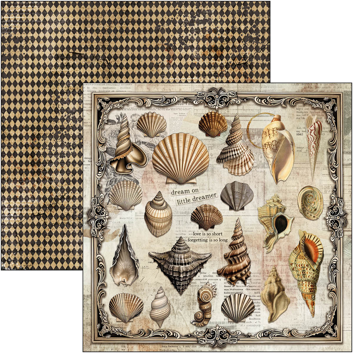 Cabinet Of Curiosities Paper Pad 12"x12" 12/Pkg