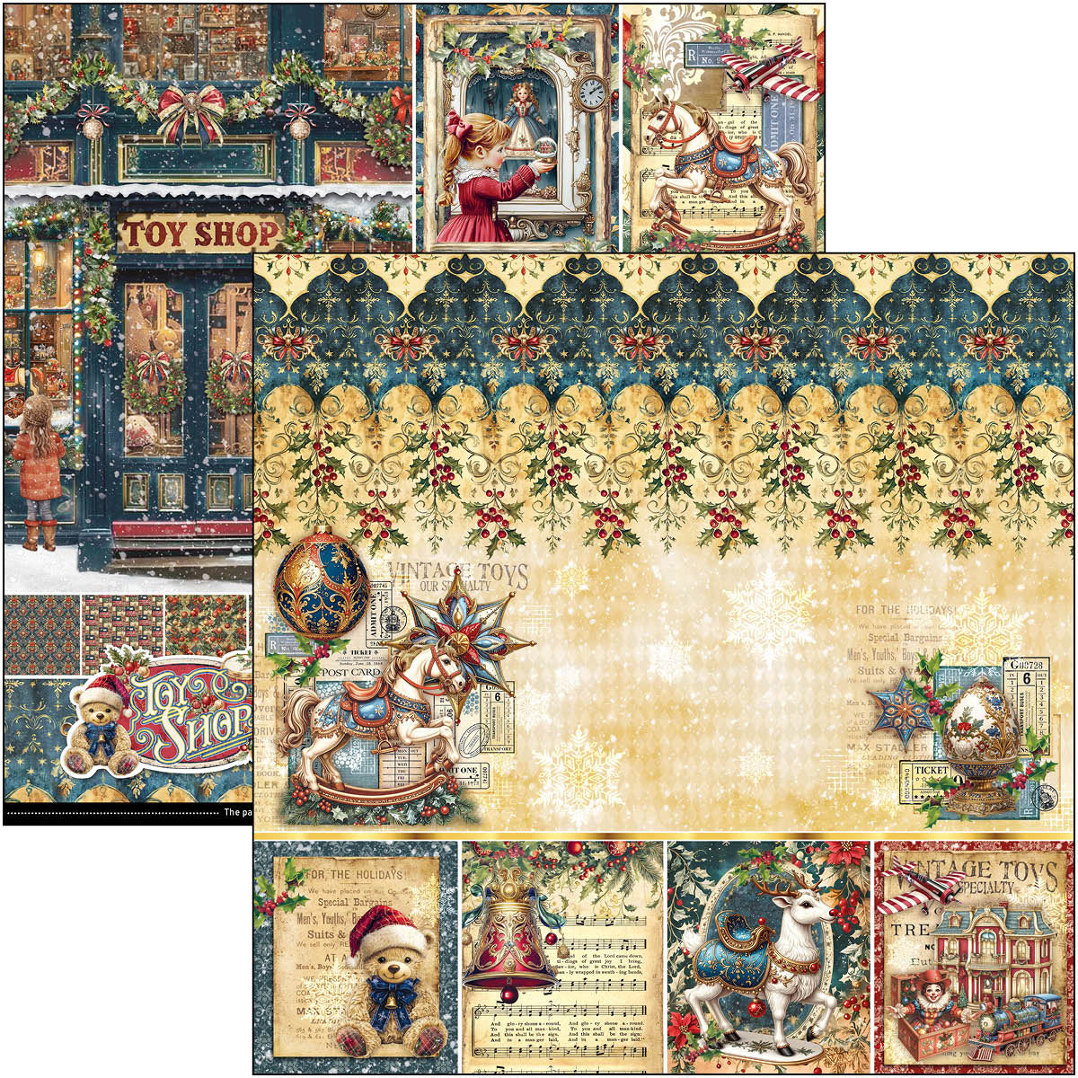 Toy Shop Paper Pad 12"x12" 12/Pkg