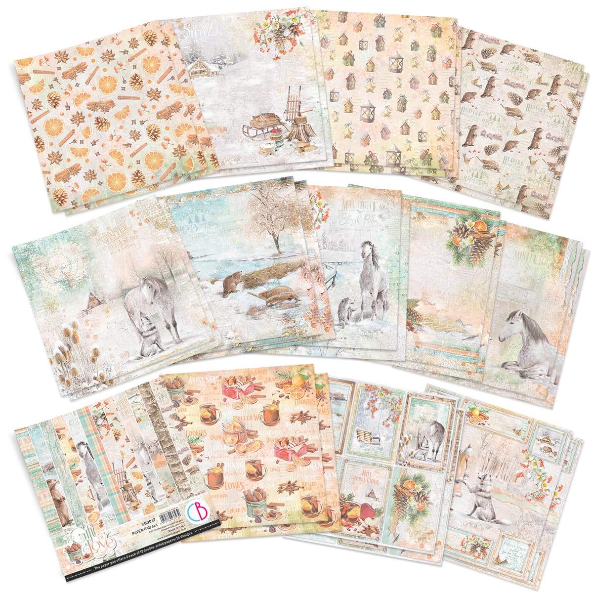 Ciao Bella The Gift of Love Paper Pad 6"x6" 24/Pkg